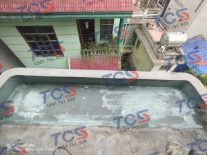 Thi công lớp chống thấm mới cho ban công tại Ngọc Trì