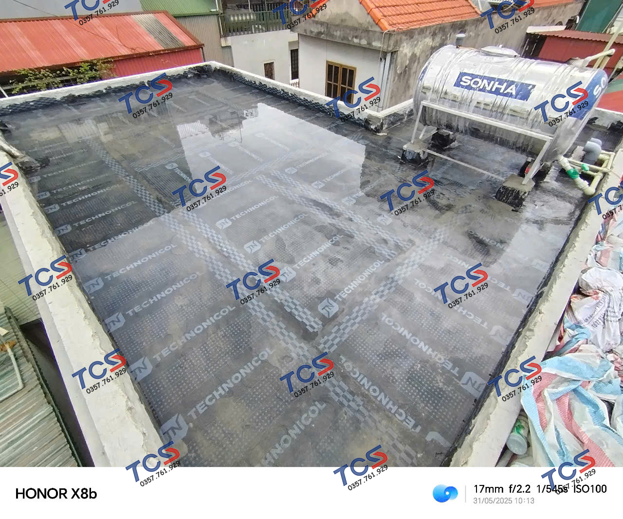 Thi công chống thấm sân thượng