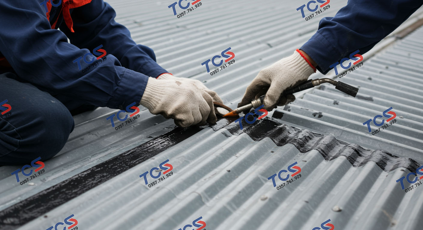 Xử lý mối nối trên mái tôn