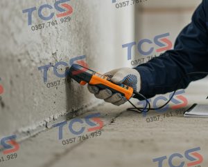 Kiểm tra độ ẩm bề mặt bê tông trước khi chống thấm