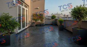 Sân thượng sau khi hoàn thiện chống thấm