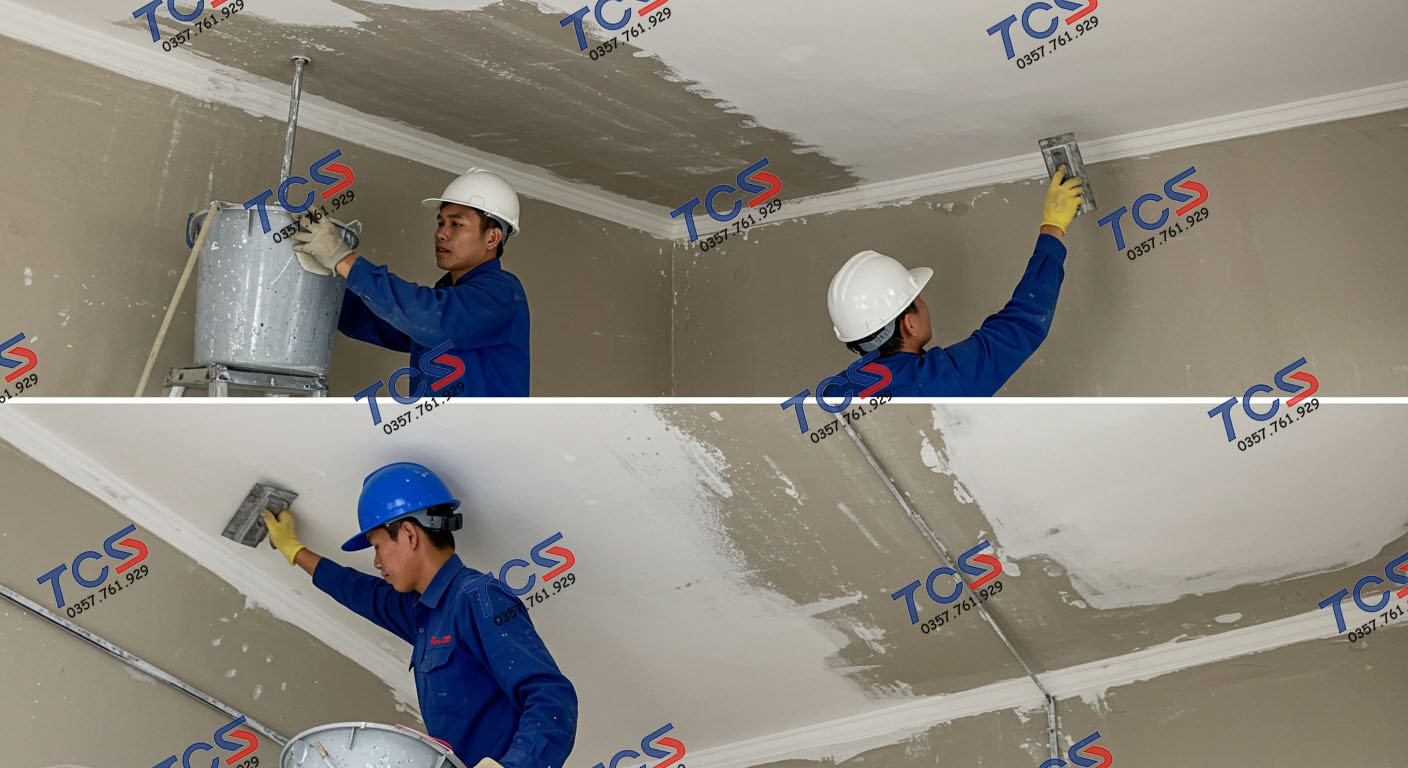 Thi công chống thấm trần nhà