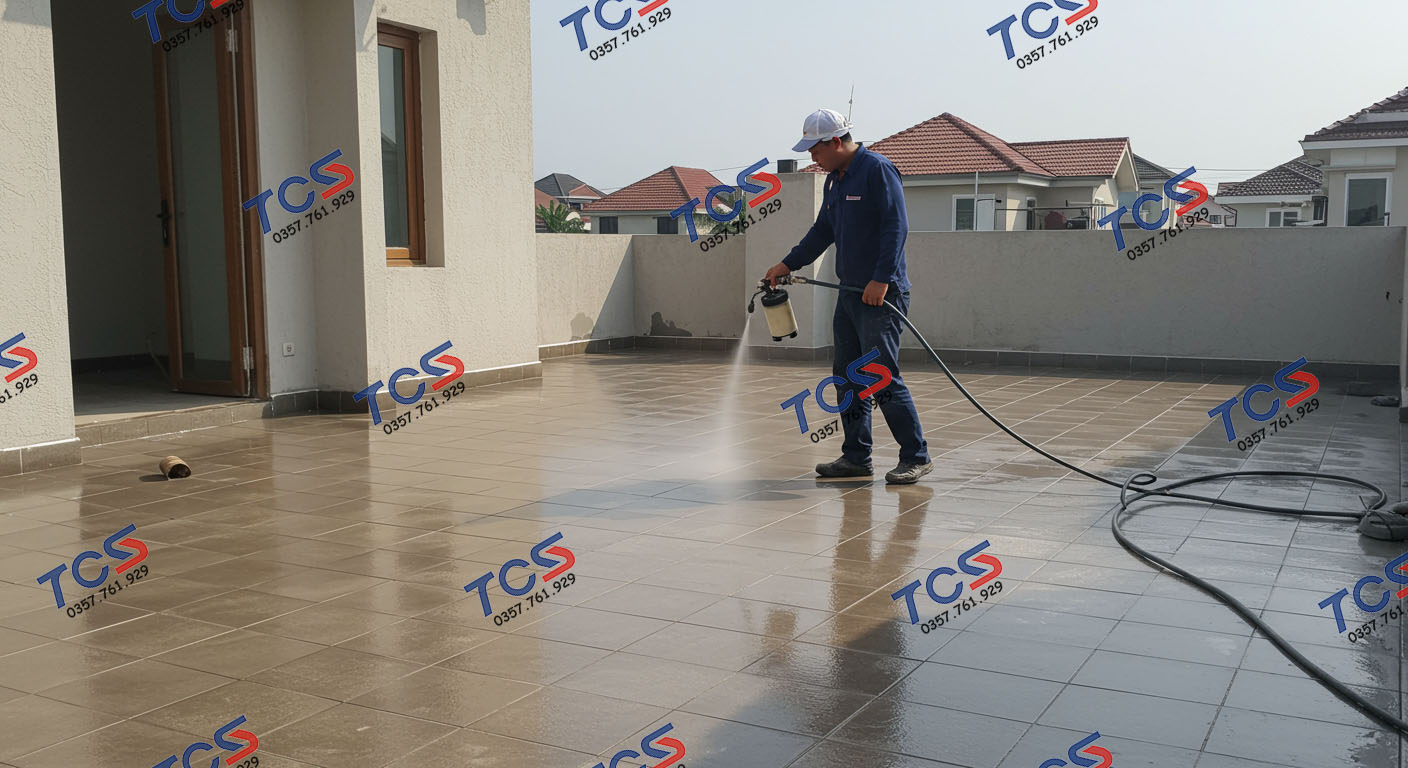 Thi công chống thấm sân thượng
