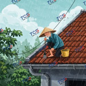 Kiểm tra và khơi thông máng xối,