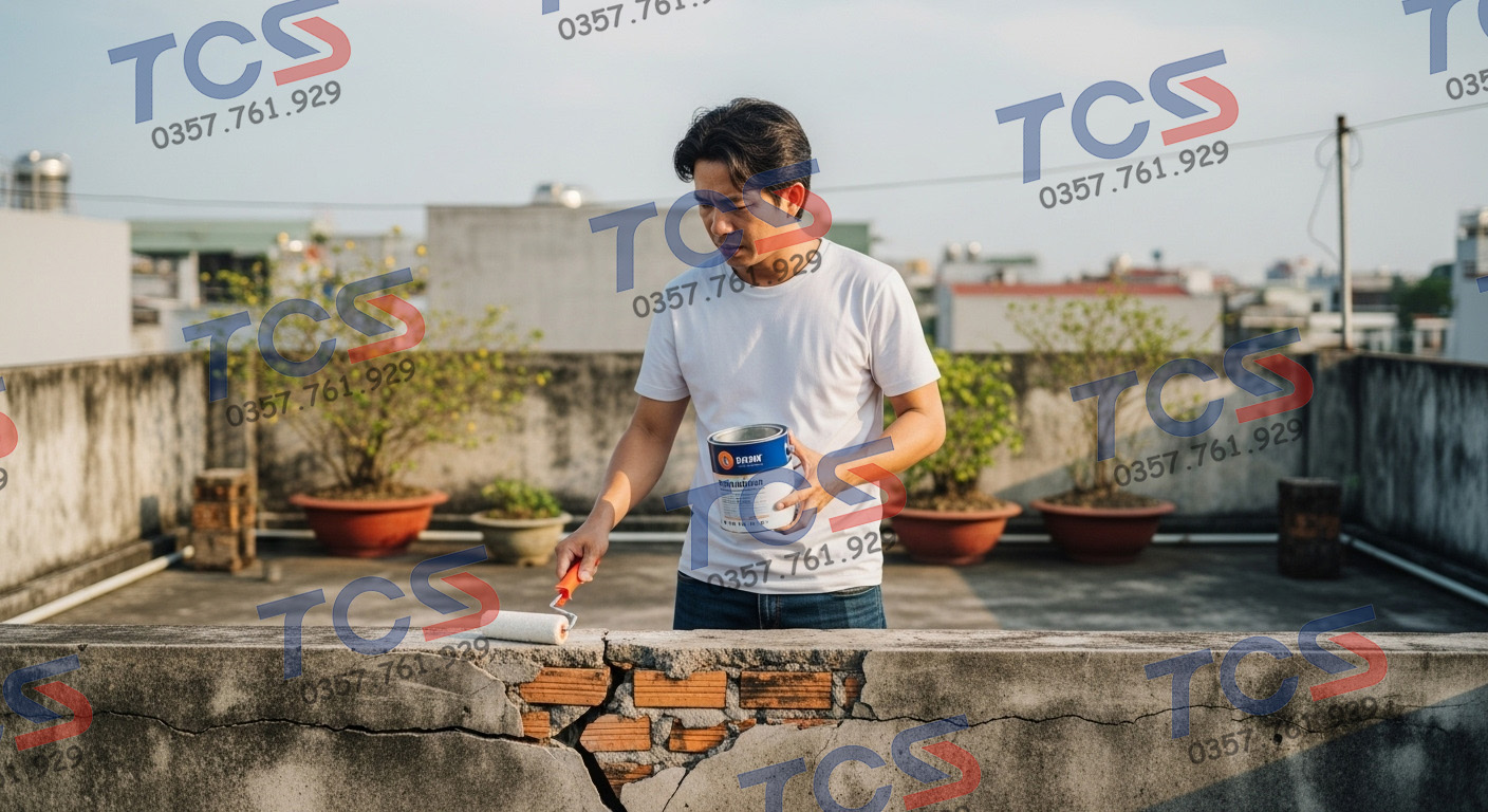Thắc mắc có nên tự chống thấm sân thượng?