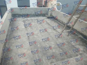 Mái bê tông khô ráo, thoát nước tốt sau khi được xử lý chống thấm và tạo dốc