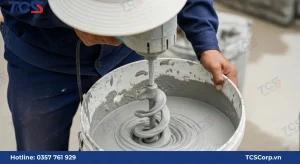 Pha trộn xi măng và nước để tạo hỗn hợp chống thấm, Tỷ Lệ Pha Nước Xi Măng Quét Tường Chống Thấm. TCScorp